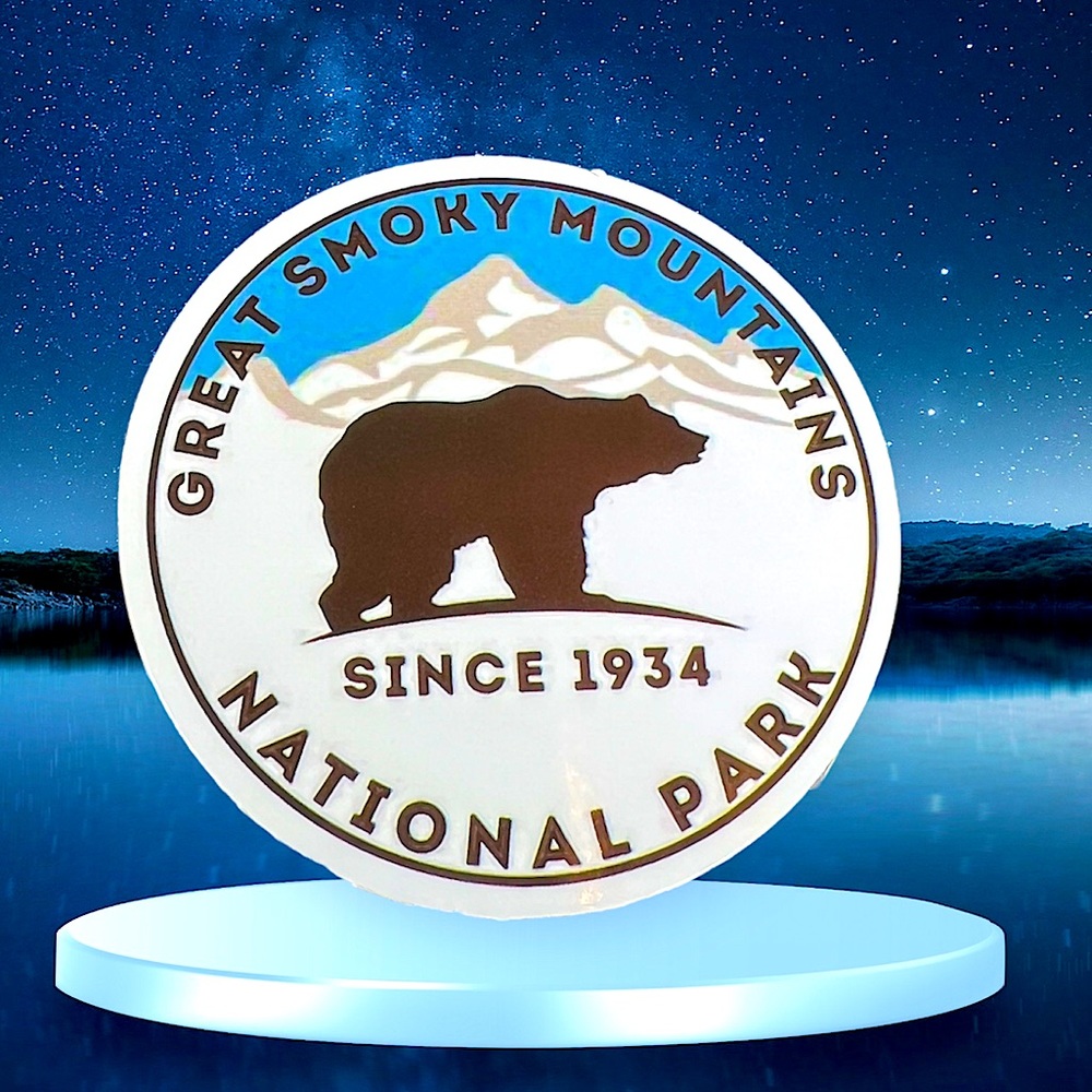 Great Smoky Mountains Outdoor Adventure Journey Wander Traveler Explore Sticker